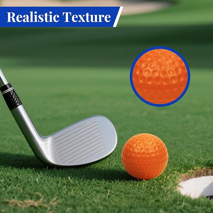 40 Pack Foam Golf Practice Balls - Realistic Feel and Limited Flight Training Balls for Indoor or Outdoor