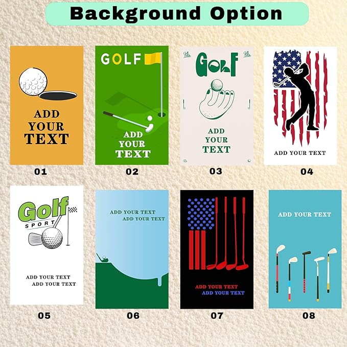 Custom Golf Towel Personalized Funny Golf Towels with Name Text Photo Golf Gifts for Men Women Dad Husband Golfer