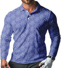 Men's Long Sleeve Golf Shirt Quick Dry 3 Button Work Fishing Outdoor Casual Collar Shirt