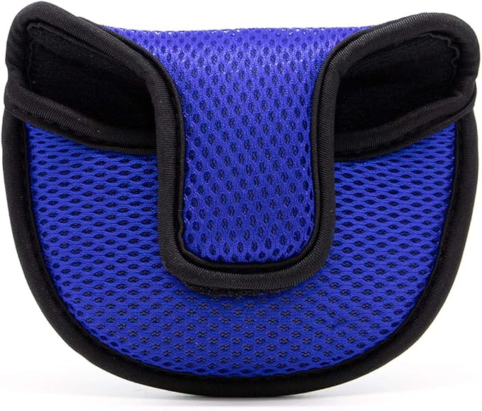 Golf Putter Cover,Mallet Putter Headcover Mesh Golf Putter Head Cover Golf Head Covers with Magic Tape for Heel Shaft RH LH fits Odyssey Works Stroke Lab,Scotty Cameron