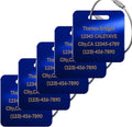 (5Pack) Custom Personalized Luggage Tags-Customized Unique tag for Suitcase Backpack Travel,Bags (Blue (2 × 2))