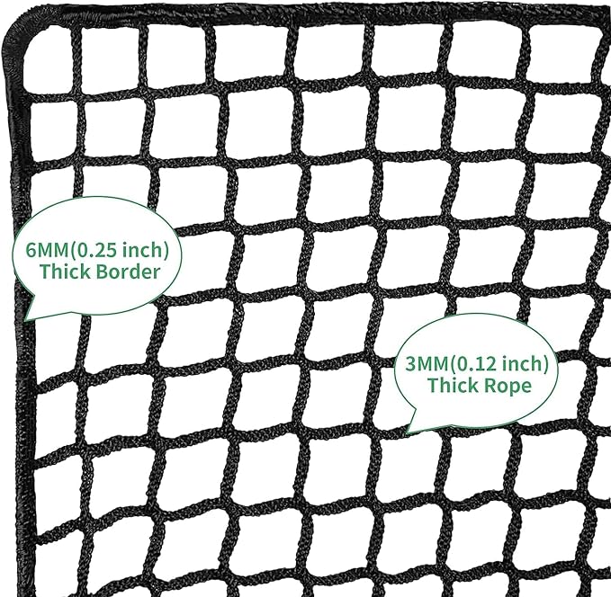 Golf Practice Net - Heavy Duty Nylon Netting, 10x10ft/10x15ft/10x20ft