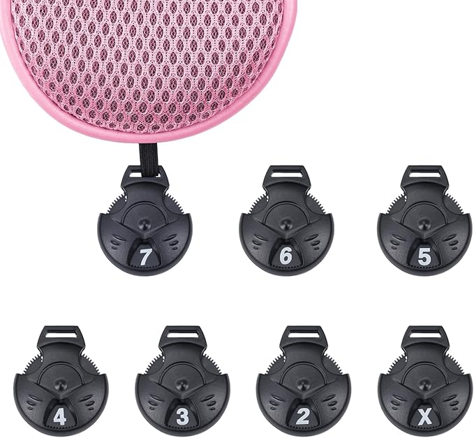 Andux 4pcs/Pack Long Neck Golf Hybrid Club Head Covers Dial No. Tag CTMT-02