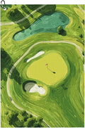 Green Lime Golf Towel with Carabiner Clip 24"x16" Golf Course Printed Funny Golf Towels for Golf Bags Microfiber Waffle Golfs Rag for Disc Balls Clubs Accessories for Men Women Dad