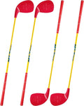 4 Pack Red Golf Clubs with 5” x 3.5” Oversized Heads and 36” Lightweight Carbon Shaft Perfect for Outdoor Yard Games