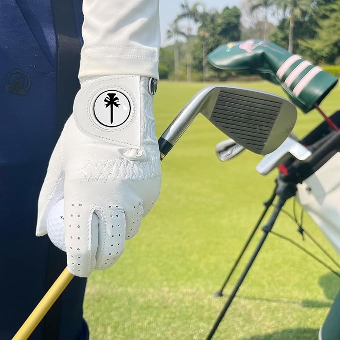 Swig Sip Womens Cabretta Leather Golf Glove Left Hand All-Weather Breathable Design with Ball Marker Ladies Golf Gloves for Training & Golfing