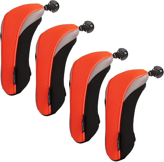 Sword &Shield sports Golf Hybrid Club Head Covers Set of 4 with Interchangeable No. Tag UT Cover