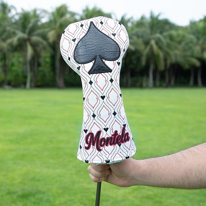 Golf Club Cover Poker Driver Headcover Fariway Wood Headcovers Hybrid Covers Leather Golf Head Cover for Most Brand