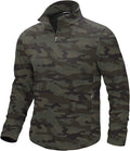 G Gradual Mens Quarter Zip Pullover Fleece with 2 Zipper Pockets Long Sleeve Golf Shirt Winter Athletic Sweater Lightweight