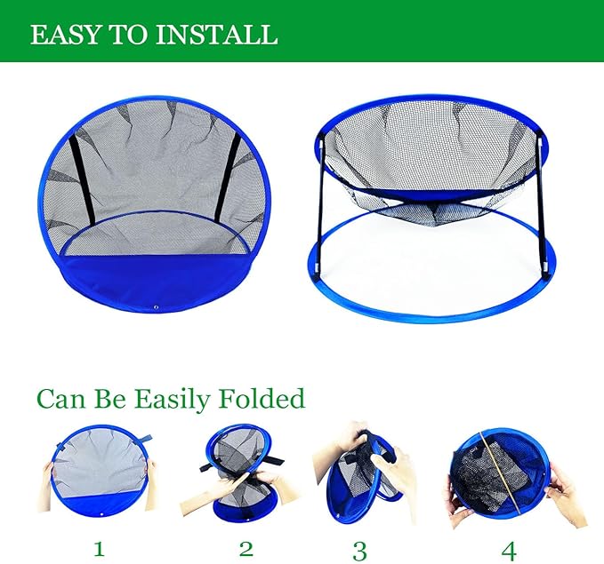 SANTA CASA Pop up Golf Practice Net - Foldable Chipping Target, 1 Carry Bag, Adults Indoor Outdoor Backyard Golf Gifts