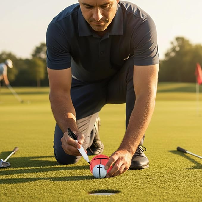 Golf Trainings Alignment Aid for Ball Positioning Accuracy Light Weight Practice Accessory Quick Setups Golf Alignment Tool