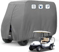 FLYMEI Golf Cart Cover Waterproof, 420D Fabric Universal Fits for Most Brand 2/2+2/4/4+2 Passengers Yamaha, Honda, Club Car, EZGO Golf Cart