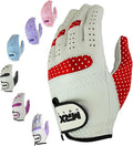 MRX Women Golf Glove Left Handed Golf Gloves Sweat Resistant Soft Cabretta Leather Regular Fit Women Golfer Glove