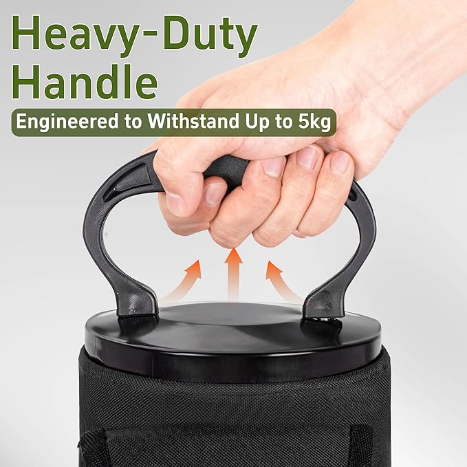 AKOZLIN Golf Ball Shag Bag with Detachable Aluminum Alloy Tube Golf Ball Retriever Large Capacity Shags Bag for Golf Ball Shagger Hold Up to 90 Balls