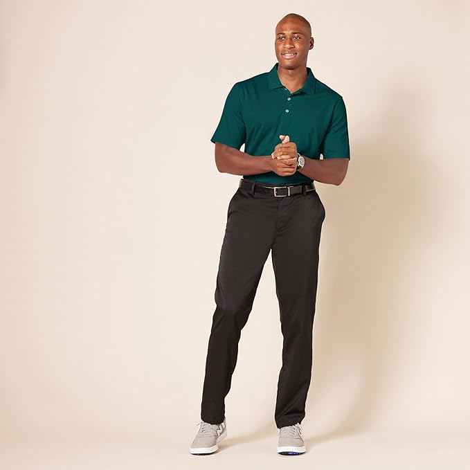 Amazon Essentials Mens Golf Polo Shirt, Moisture-Wicking Quick Dry, Short Sleeve