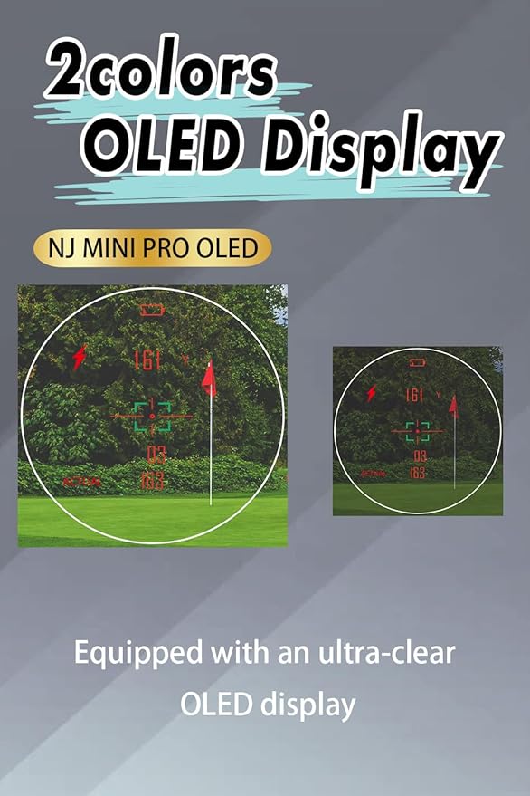 NINJOR GOLF(Ninja Golf) NJ Mini Series Golf Range Finder with Slope Switch and Pin Lock Laser RangeFinder Max1000YD