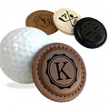 ubjva Custom Leather Golf Ball Marker Personalized Magnetic Golf Accessories for Men Gifts for Golfers