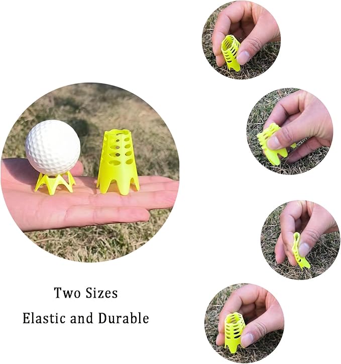 Plastic Golf Tees, Golf Simulator Tees for Home, Outdoor Indoor Golf Tees Simulator Practice Training, Golf Mat Tees for Winter Turf and Driving Range