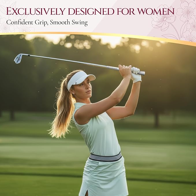 SAPLIZE Women’s Exclusive Golf Grips | Optimized Taper Design | Elegant Solid Color Series | Soft, Comfortable & Shock-Absorbing | Standard & Midsize, 13 Pack Golf Club Grip Kit for Women, Men & Juniors, CC02 Series