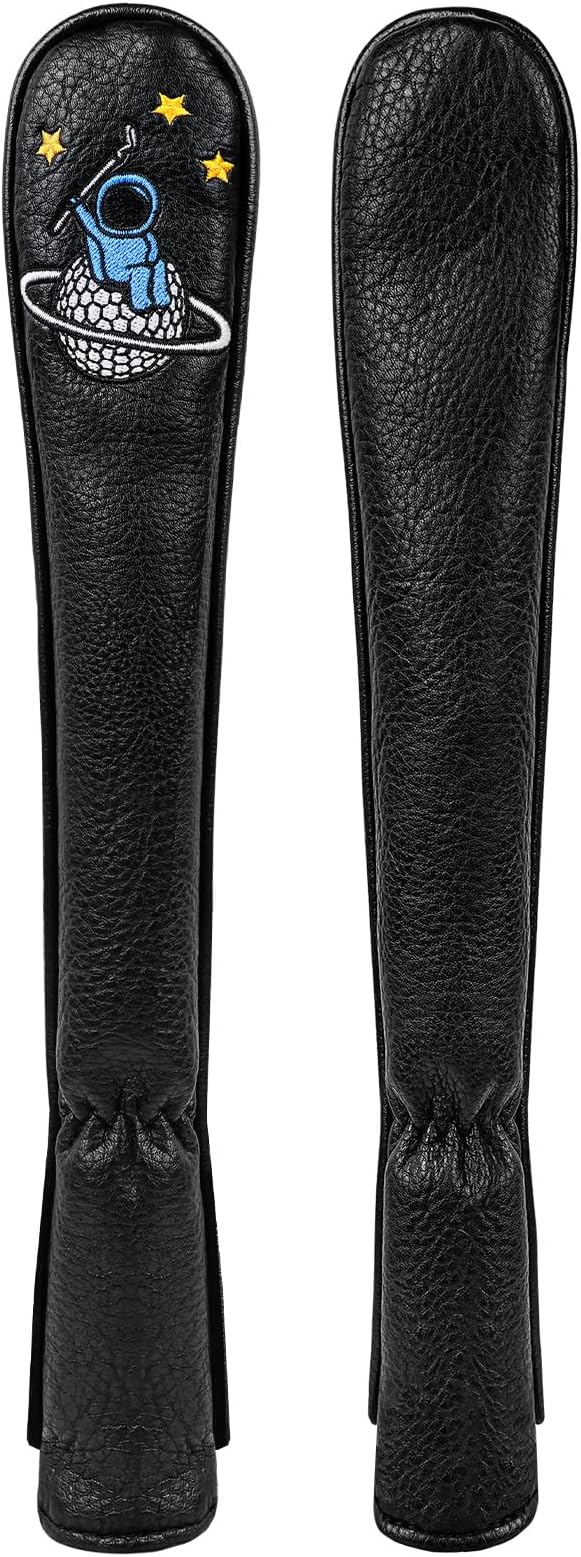Astronaut Series Golf Headcovers, Synthetic Leather Golf Head Covers for Driver, Fairway Wood and Hybrid, Golf Putter Covers for Mallet and Blade