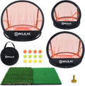Pop Up Golf Chipping Practice Net Set - Indoor/Outdoor Golfing Target Accessories for Golf Practice - Improve Your Short Game - Gifts for Men, Dad, Mom, Husband, Women, Kid, Golfers