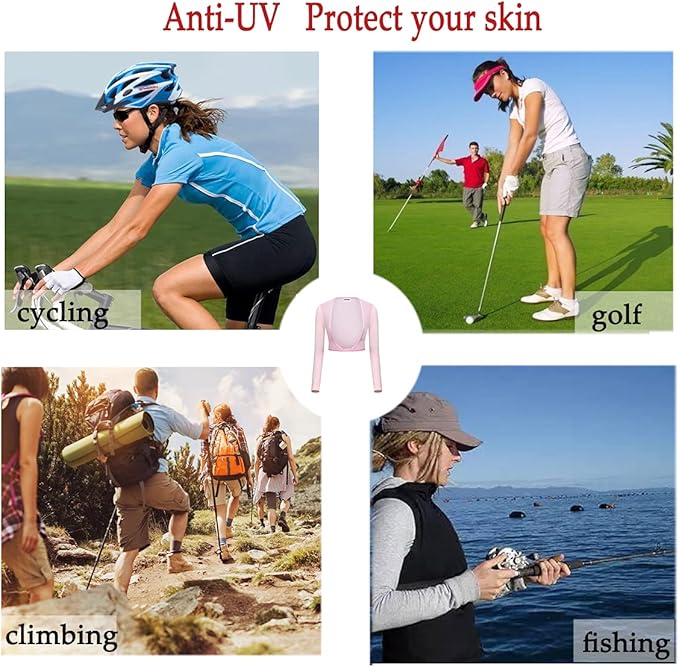 Women's Golf Sleeves Cooling Shawl for Riding,Golfing,Driving Outdoor Sports Arm Sleeves