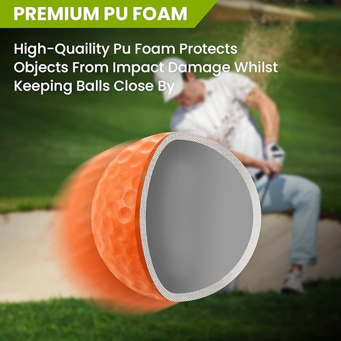FINGER TEN Golf Practice Balls Foam Colored Value 12 24 50 Pack, Lightweight Golf Ball Limited Flight for Indoor Outdoor Driving Range Backyard Training Safe Practice Good Value
