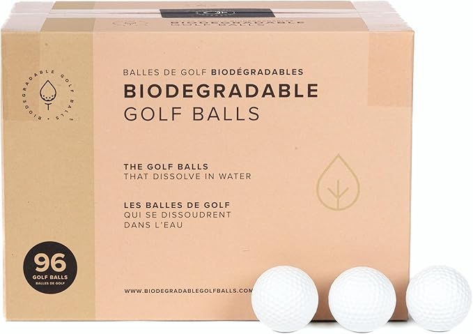 Biodegradable Golf Balls BGB Water Dissolvable | Eco Friendly Golf Gift | Water Soluble | Perfect for Outdoor Practice | Dissolves in 2-4 Weeks (96)