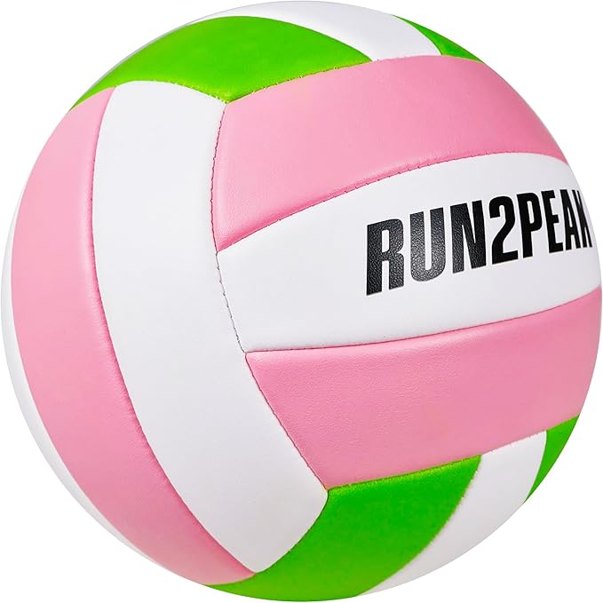Soft Touch Volleyball Ball Gifts for Teen Girls Kids Youth Team Beginners Durable Volleyballs for Outdoor Indoor Beach Pool Water Play Official Size 5 Training Practice Volley Ball