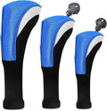 Golf Head Covers for Fairway Woods Driver Hybrids 5 Pieces Nylon Mesh Sports Fan Golf Club Headcovers-Golf Accessories for Men Women.