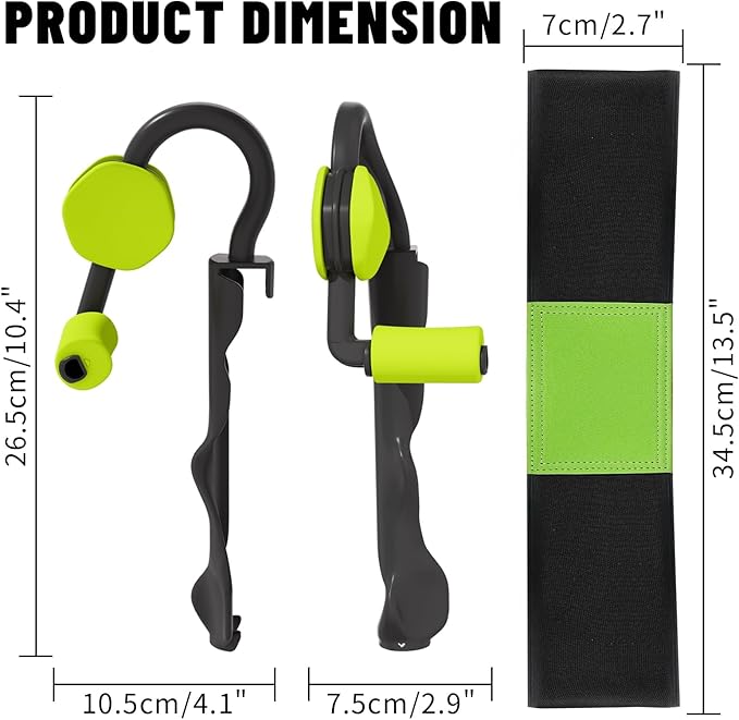 Golf Swing Trainer with Golf Swing Training Aid, Golf Grip Trainer Enhance Grip Strength Precision, Correct Hand Posture, Wrist Trainer Kit with Arm Band for All Golfers