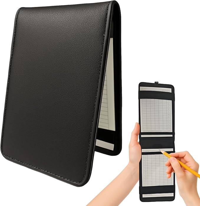 Leather Golf Scorecard Holder,Score Card Holder Golf,Yardage Book Cover,Golf Scorecard Book