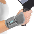 BraceAbility Wrist Support for Men and Women - Tennis and Pickleball Wrist Brace, Sports Injury Relief, Sprained Wrist Recovery, Tendonitis Support, Cycling, Volleyball, Golf - Left Hand (Medium)