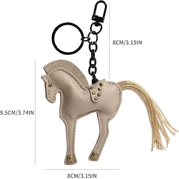 Horse Keychain, Hanging Charm Accessory for Purse, Bag and Backpacks Pony Key Chain for Women