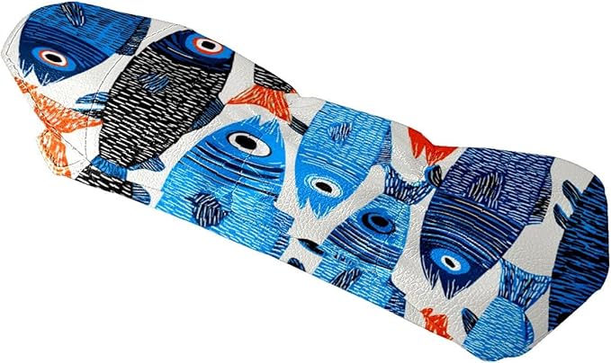 Funny Butterfly Colorful Golf Head Covers for Driver, Fairway, Hybrid & 3 Wood Premium PU Leather with Soft Velvet Lining Waterproof & Scratch-Resistant Unique Golf Gift for Men & Women