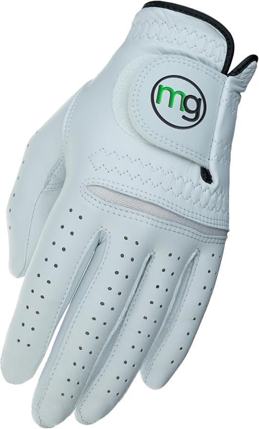 MG DynaGrip Elite Men's Golf Glove – Thin but Durable Premium Cabretta Leather, Soft Tour-Preferred Feel, Lightweight Design, Elastic Knuckle Hinge for Comfort & Grip Sensitivity - Regular Sizes