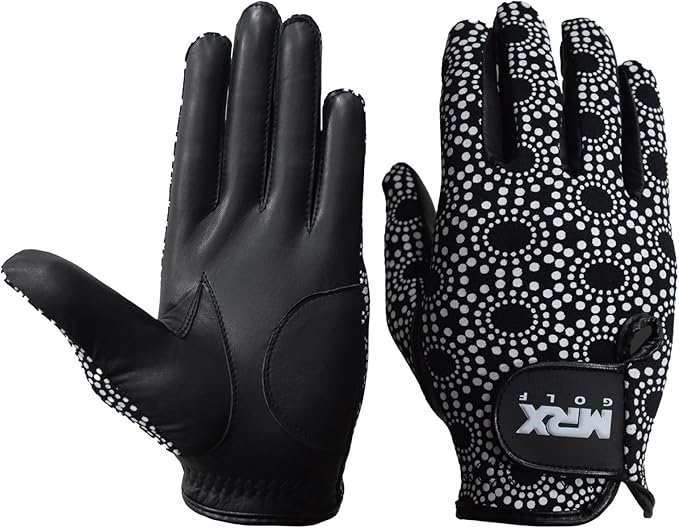 MRX Women Golf Glove Left Handed Golf Gloves Sweat Resistant Soft Cabretta Leather Regular Fit Women Golfer Glove