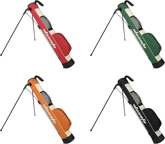 Golf Stand Bag,Lightweight Small Golf Bag,with Dual Strap Easy Carry 2 Way Dividers Multiple Pockets Golf Practice Bag