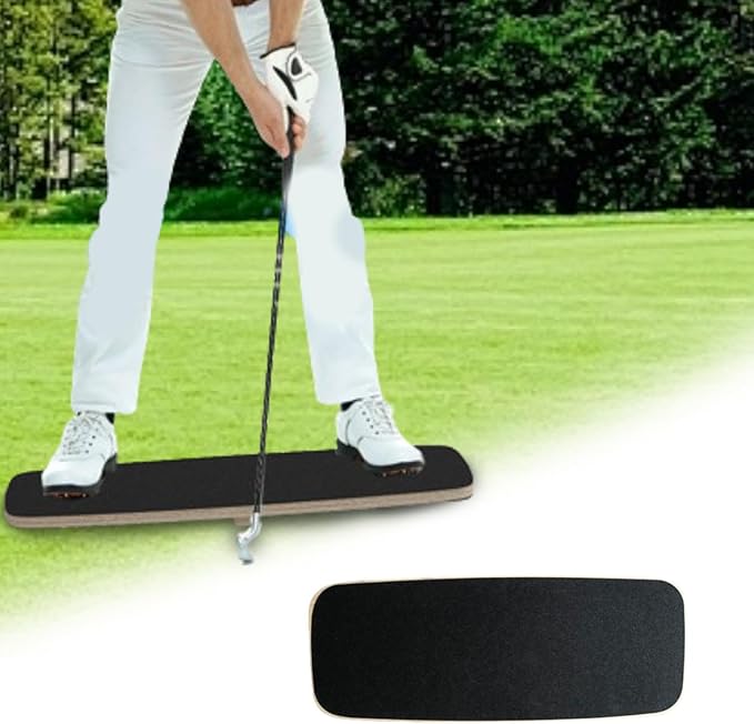 Generic Golf Swing Balance Board, Golf Swing Trainer, Professional Non Slip Sturdy Golf Pressure Plate, Golf Swing Plate Swing Speed