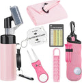 7Pcs Golf Accessories Kit, Include Golf Club Cleaner Towel Ball Bag Divot Tool Score Counter Range Chart Card Tee Elevator