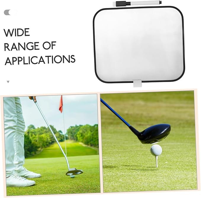 Happyyami 1set Multi-use Golf Score Writing Board Double-Sided Dry Erase Scoreboard for Easy Tracking and Reuse The Course