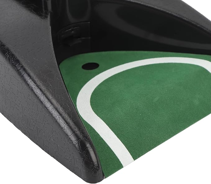 Acouto Putting Mat with Return Return Machine Automatic Sensing Battery Powered Putting Cup Indoor Putt Practice Training Equipment