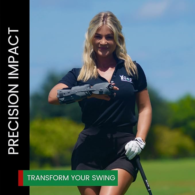 Precision Impact Golf Training Aid - Putting Trainer, Golf Swing Trainer, Golf Training Equipment, Golf Swing Trainer Aid, Golf Trainer, Golf Practice Equipment, Wrist Hinge Trainer