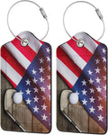 TSA Approved Luggage Tags for Suitcases Golf Flag 2 Pack Funny Leather Carnival Cruise Airport Cute Travel Name Tags Golf Bag tag Ships Essentials Privacy Cover ID Label for Women Men