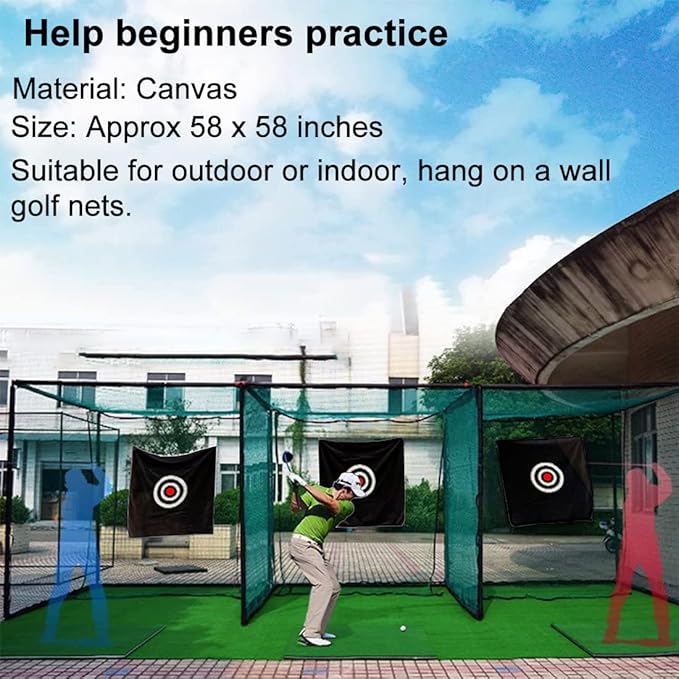 58" x 58" Golf Target Cloth - Hitting Practice Target for Indoor/Outdoor Training