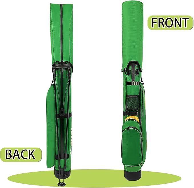 Golf Stand Bag,Lightweight Small Golf Bag,Medium Golf Carry Bag, 2-3Way Divider Men and Women with Adjustable Shoulder Strap Multiple Pockets with Golf Putter Covers