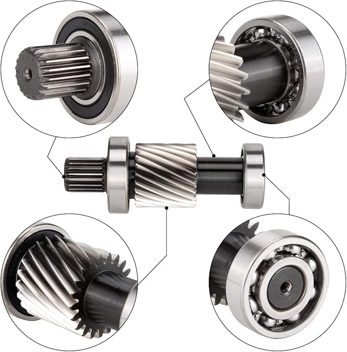 10L0L Input Shaft Kit for EZGO TXT & Medalist 1994-up, Marathon 1988-1994 Electric Golf Cart, 21 Tooth Spline Gear 1.5" Diameter, OEM# 28095G01 28095-G01 26926G01 26926-G01 612556