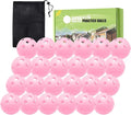 FINGER TEN Golf Practice Balls Plastic Colored Value 12/24/36/50 Pack, Limited Flight Sports Training Ball for Men Women, Indoor Outdoor Driving Range Backyard Use