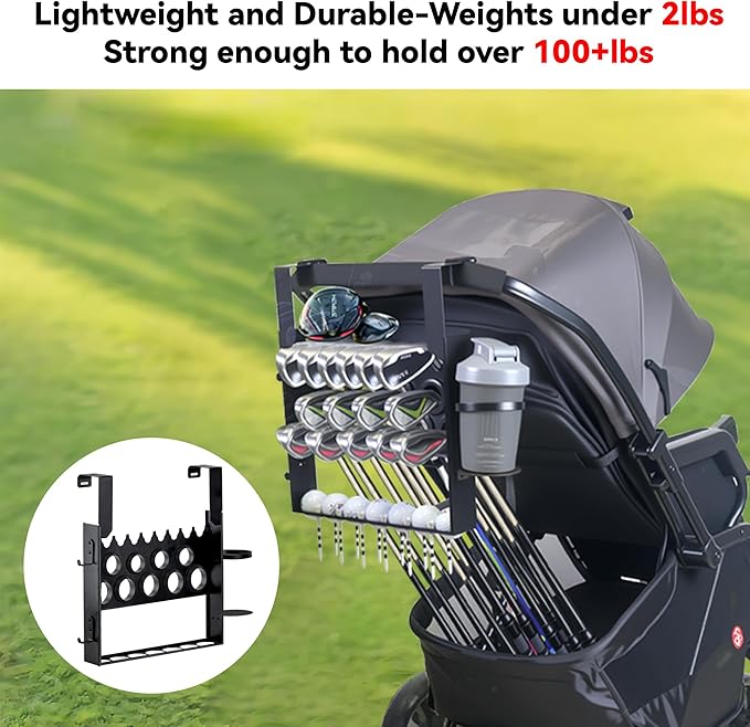 Golf Stroller Attachment, Golf Club Holder for Strollers Universal Golf Club Holder