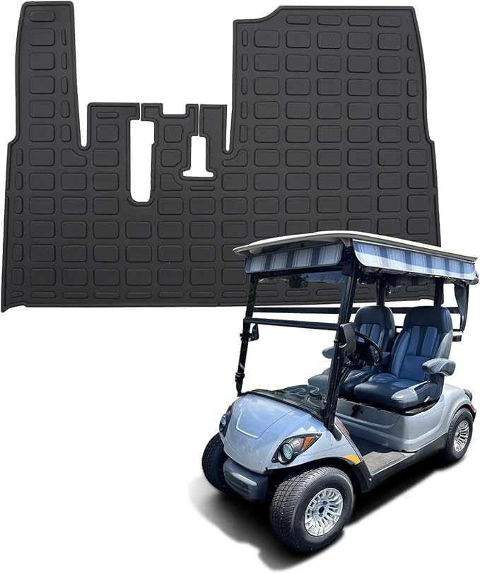 Floor Mats Compatible with 2007-2016 Yamaha Drive (Gen1)/Adventurer/G29/YDR TPE All Weather Guard Protector for 2015 Drive Accessories
